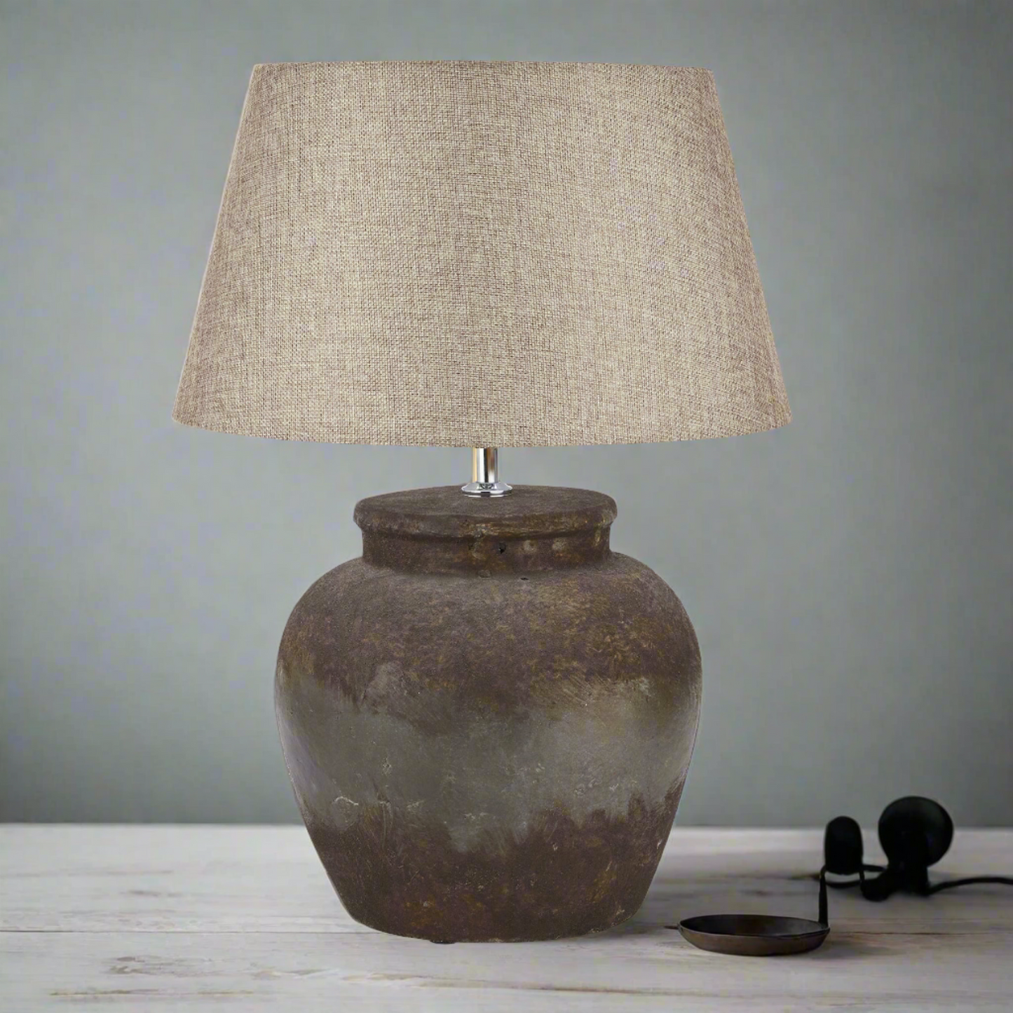 Castello Aged Stone Ceramic Table Lamp