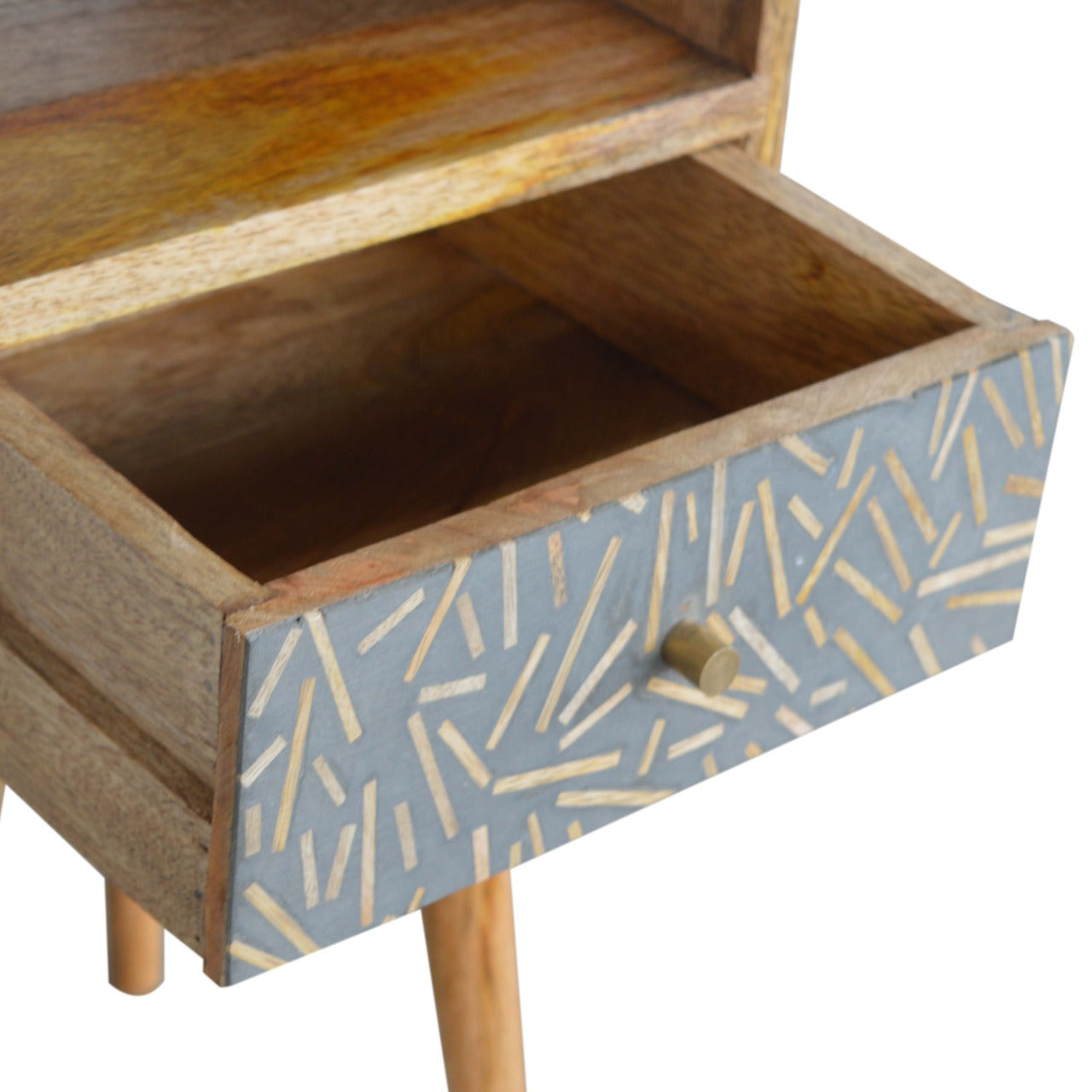 Mini Cement Chip Drawer Bedside