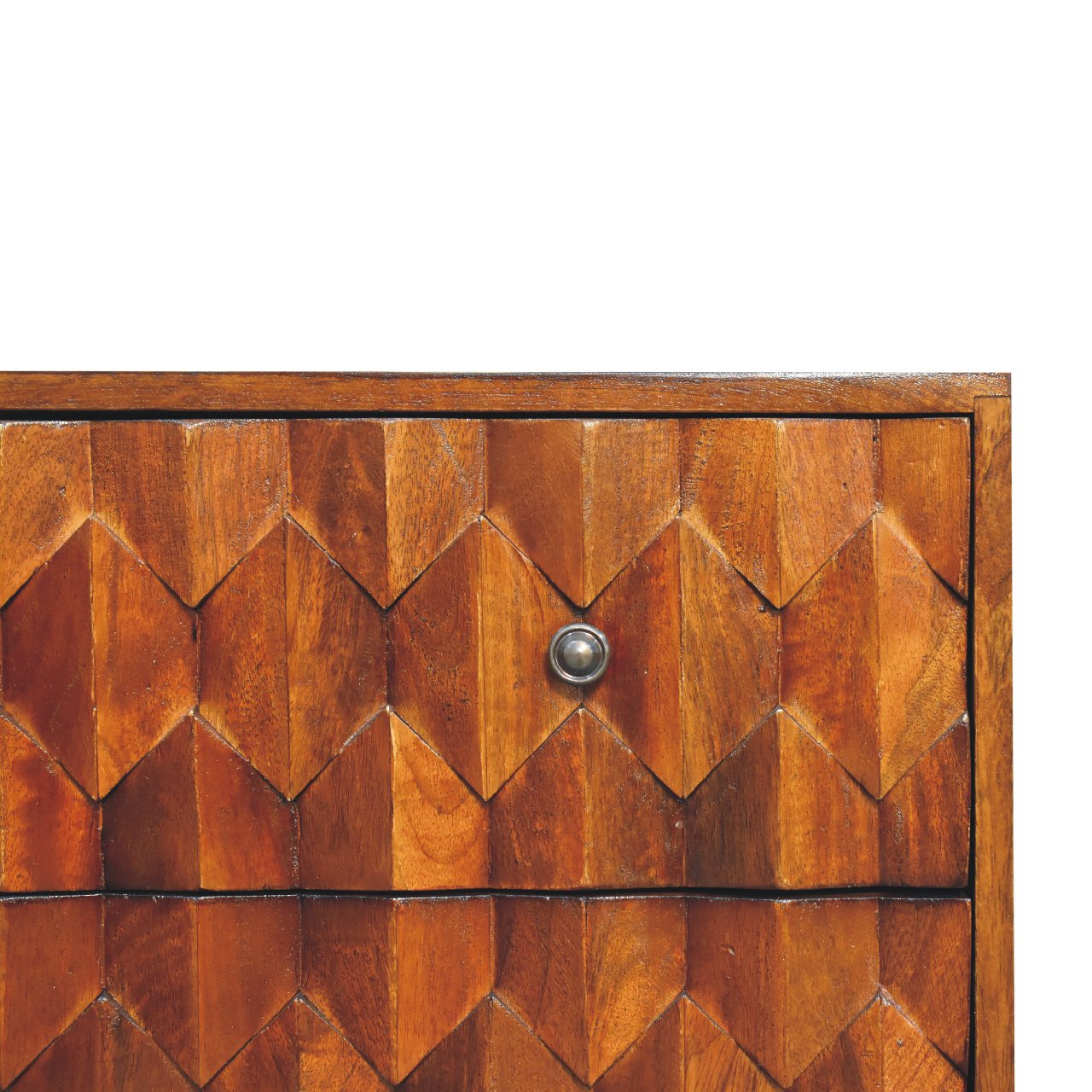 Pineapple Chestnut Carved Chest