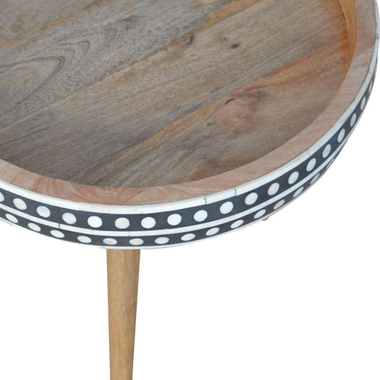 Large Dotted End Table