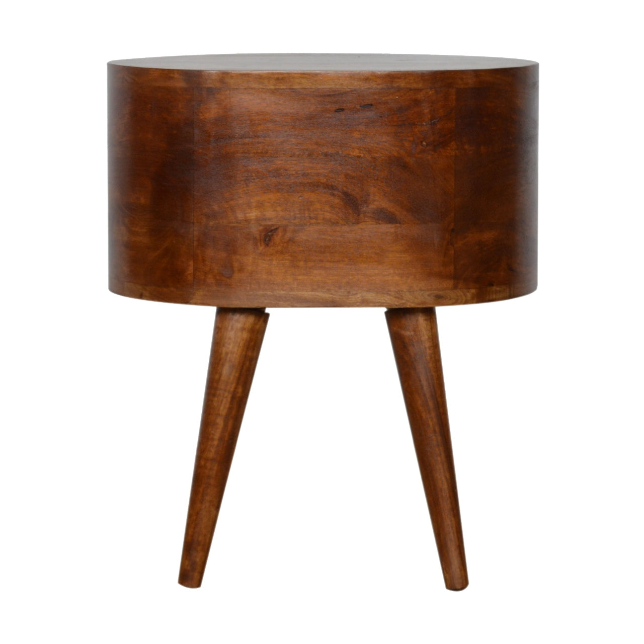 Chestnut Rounded Bedside Table